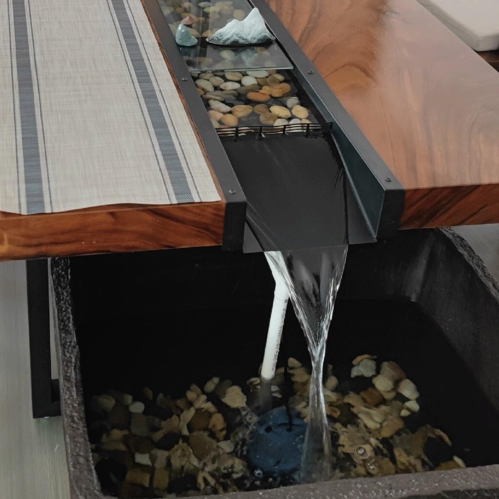 Mesa de té Mesa de té fluida con Paisaje piscicultura, creador Creativo Integrado(Bruin)