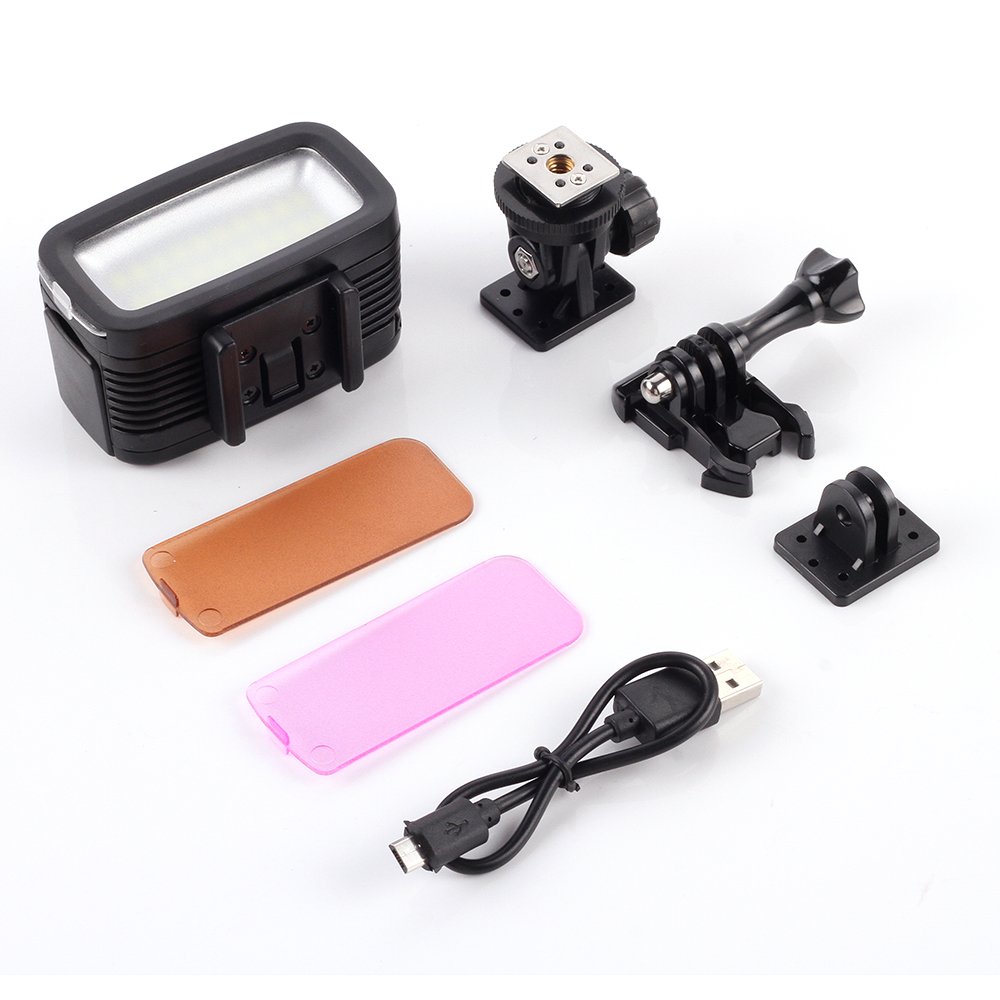 Fotga 40m Unterwasser wasserdichte Tauchen Video LED Nacht Licht für GoPro Hero 3 4 Camera