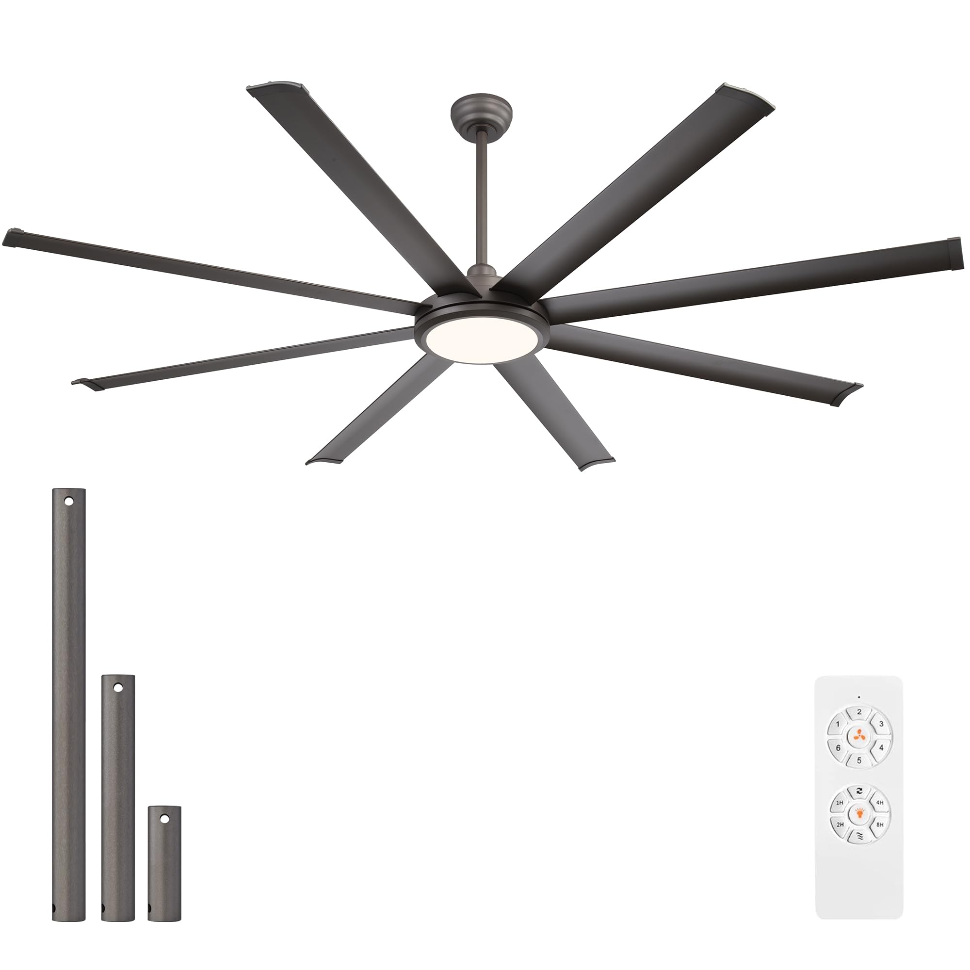 Amazon.com: WINGBO 72 Inch Industrial Ceiling Fan with Light and
