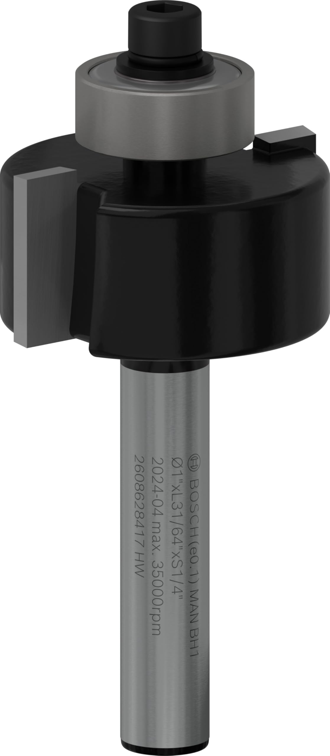 Bosch Bosch 1x PRO Router Bit Rabbeting (for Softwood, Hardwood, Ø 25,4 mm, Professional Accessory Hand-Held Router, Trim Router)