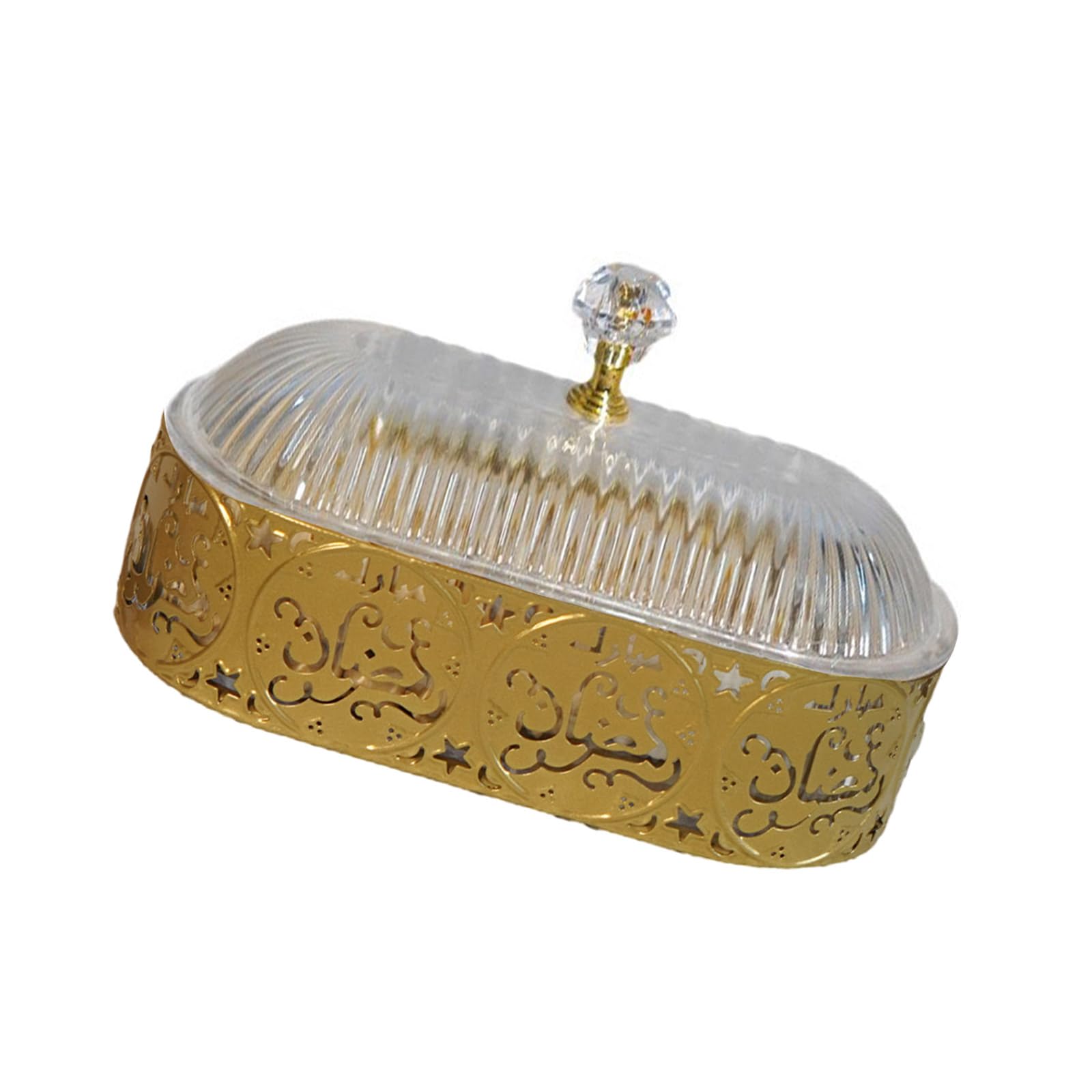 Kalttoy B Middle Eastern Dessert Tray Ramadans Candy Serving Snacks Storage Ox Metal Platter For Festival Table Decoration Multifunctional Serving Tray