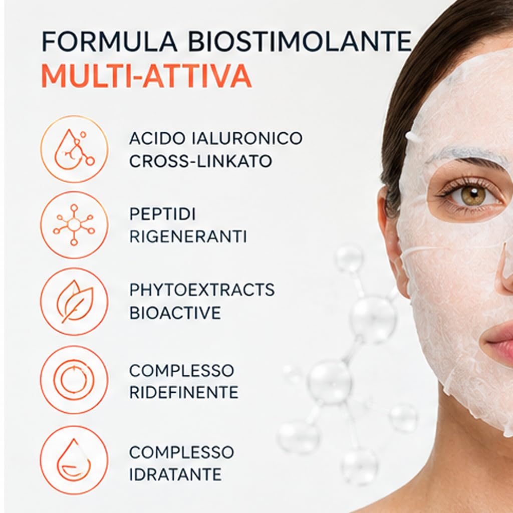 COLLAGENIL Intense Revive Global Recovery Mask, 10 Gesichtsmasken aus Lyocell mit Hyaluronsäure und Peptiden, Feuchtigkeit & Strahlkraft, 10 x 18 ml