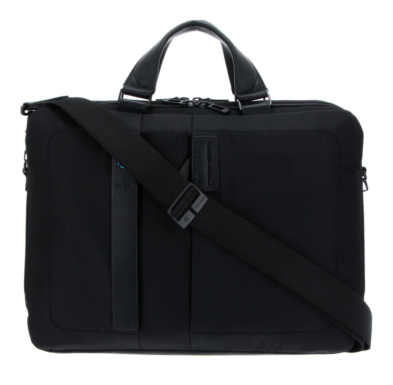 PIQUADRO Pulse Cartella organizer a due manici porta PC, Tessuto, Chevron/Nero, 15.6" a due scomparti