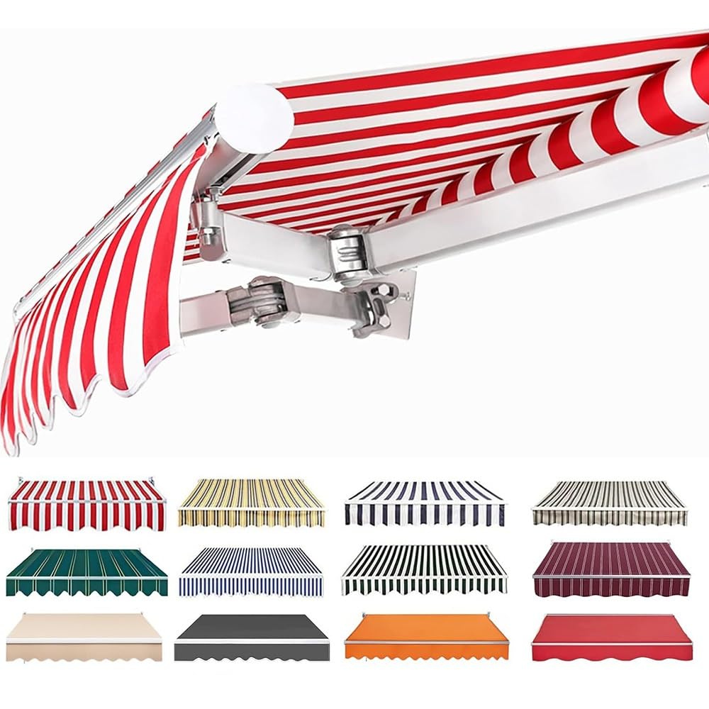 Tessuto di ricambio per tenda da sole, 2,3 x 1,5 m, 3,5 x 1,5 m, 3,5 x 2,6 m, 4,6 x 3,5 m, resistente ai raggi UV, per esterni, patio, baldacchino, copertura superiore per tenda da sole, per