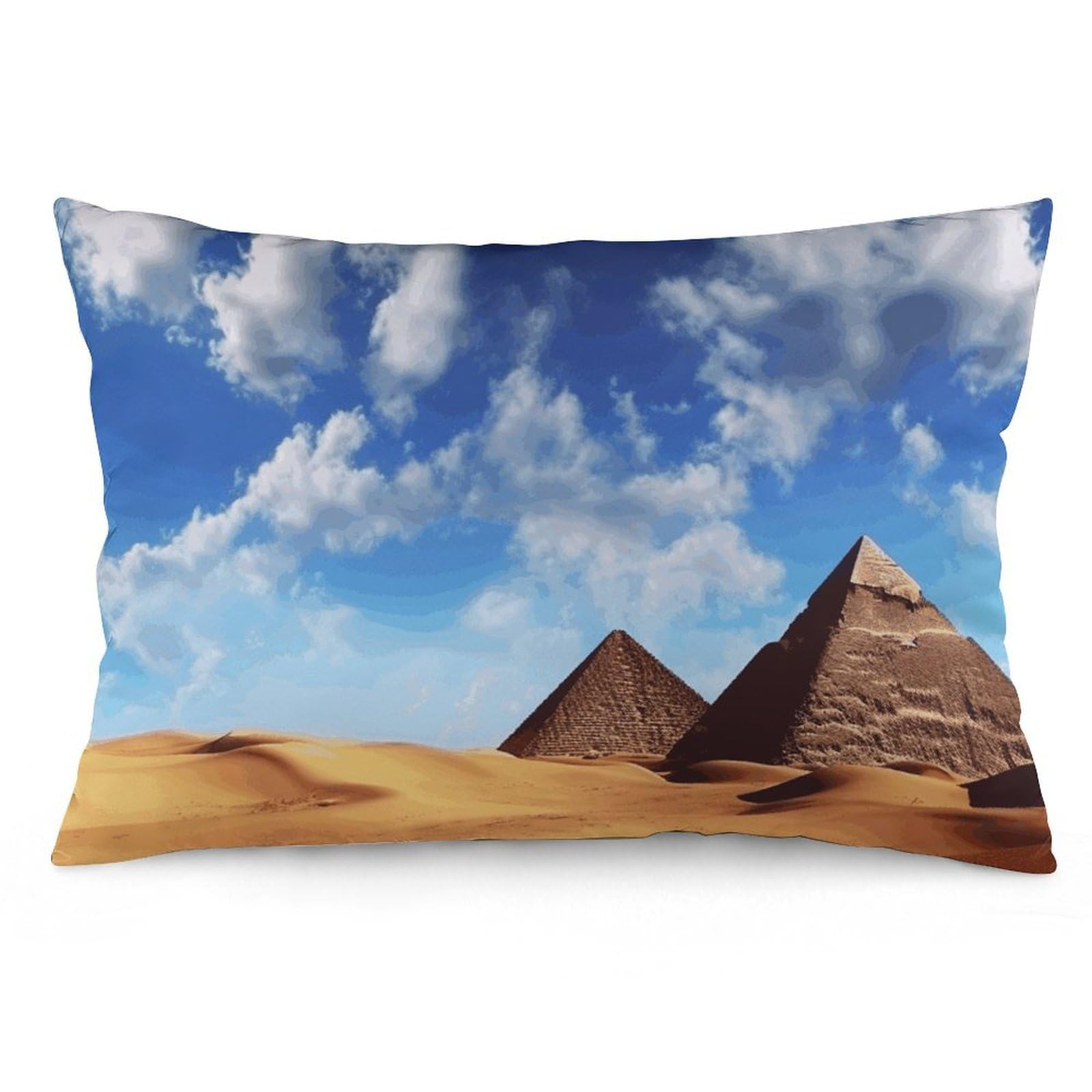 2 Pack Pillow Cases for Hair and Skin, Soft Breathable Pillow Case Covers with Hidden Zipper, Desert Sky Pillowcase 12 "x20 Pillow Covers for Sleeping Gift