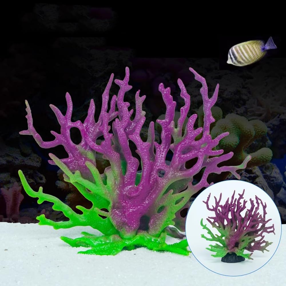 Künstliche Korallenpflanze Aus Harz Für Aquarium - Natürliche Unterwasser-Deko Für Fische & Garnelen