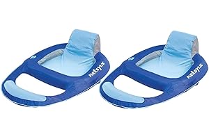 Kelyus Pool Float | 2 Pack Inflatable Pool Lounger Chaise w/Cup Holder