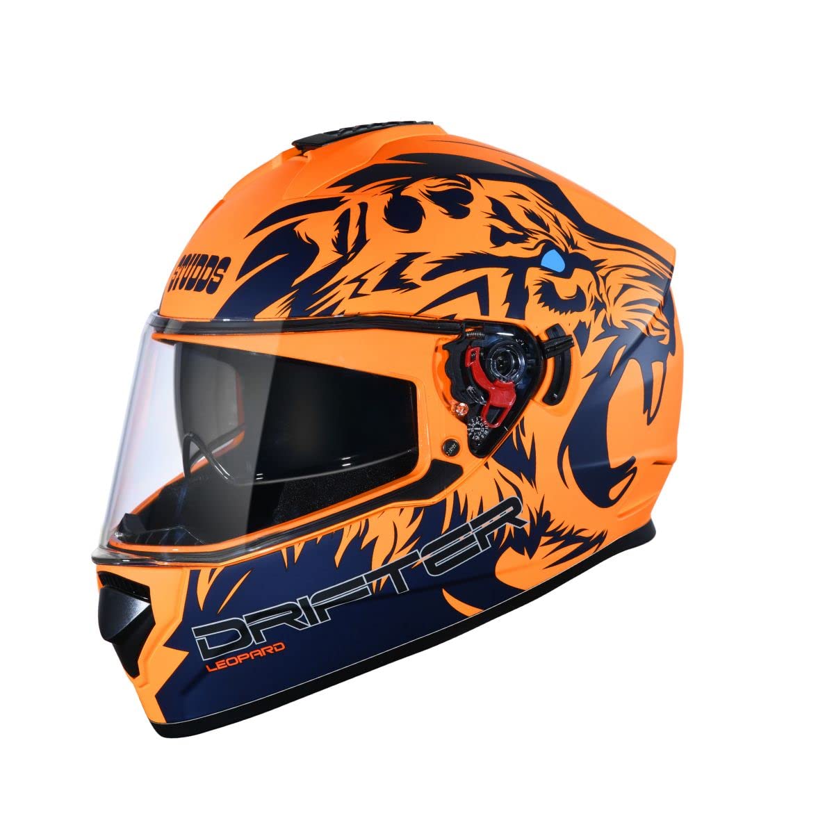 Studds Drifter Full Face Helmet Matt Orange N1, Size: XL(60 cm)-image-21
