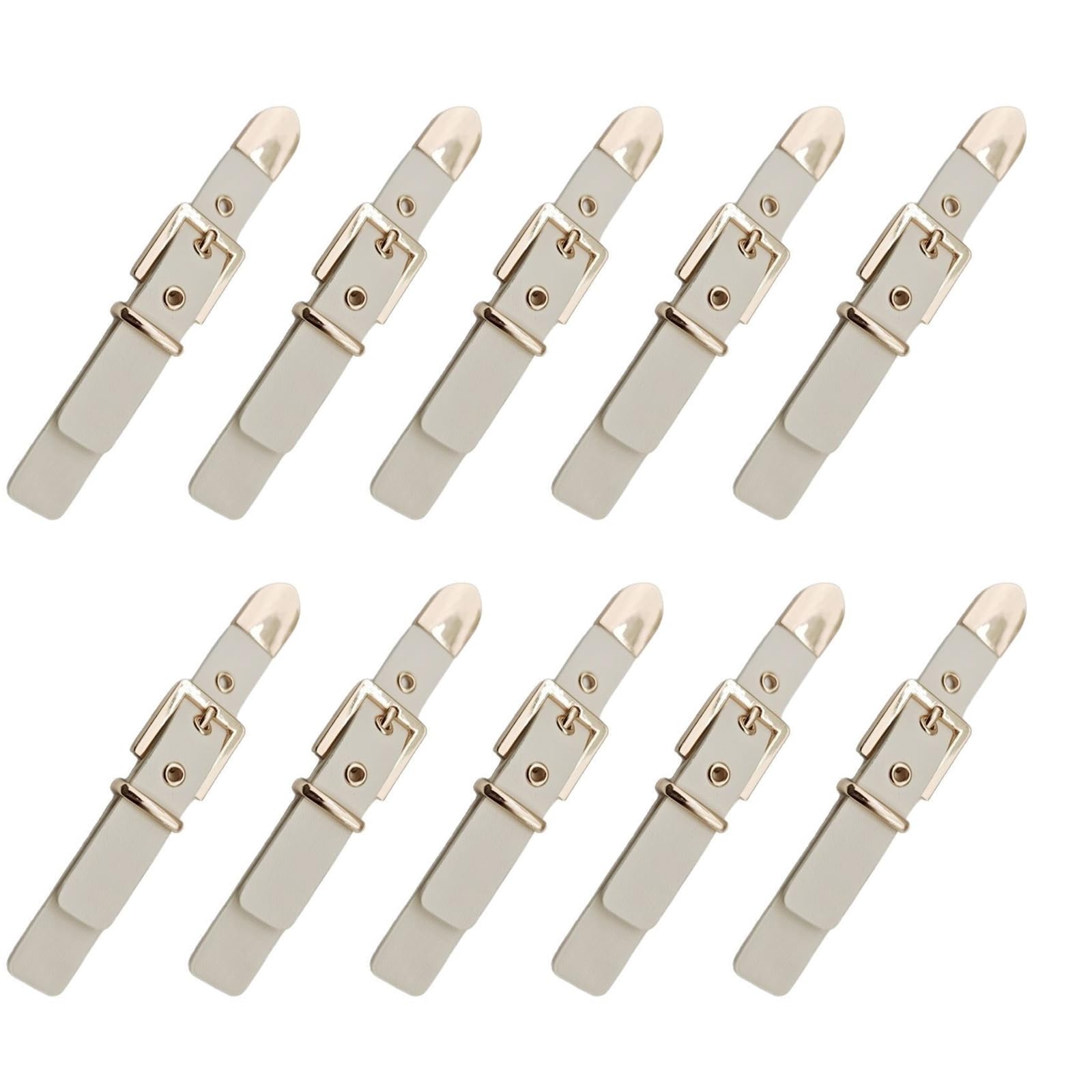 Xjdzineq 10 Pcs PU Leather Sew-on Toggles Closures Sewing Accessories Jackets Buckles for Coat Jackets Craft
