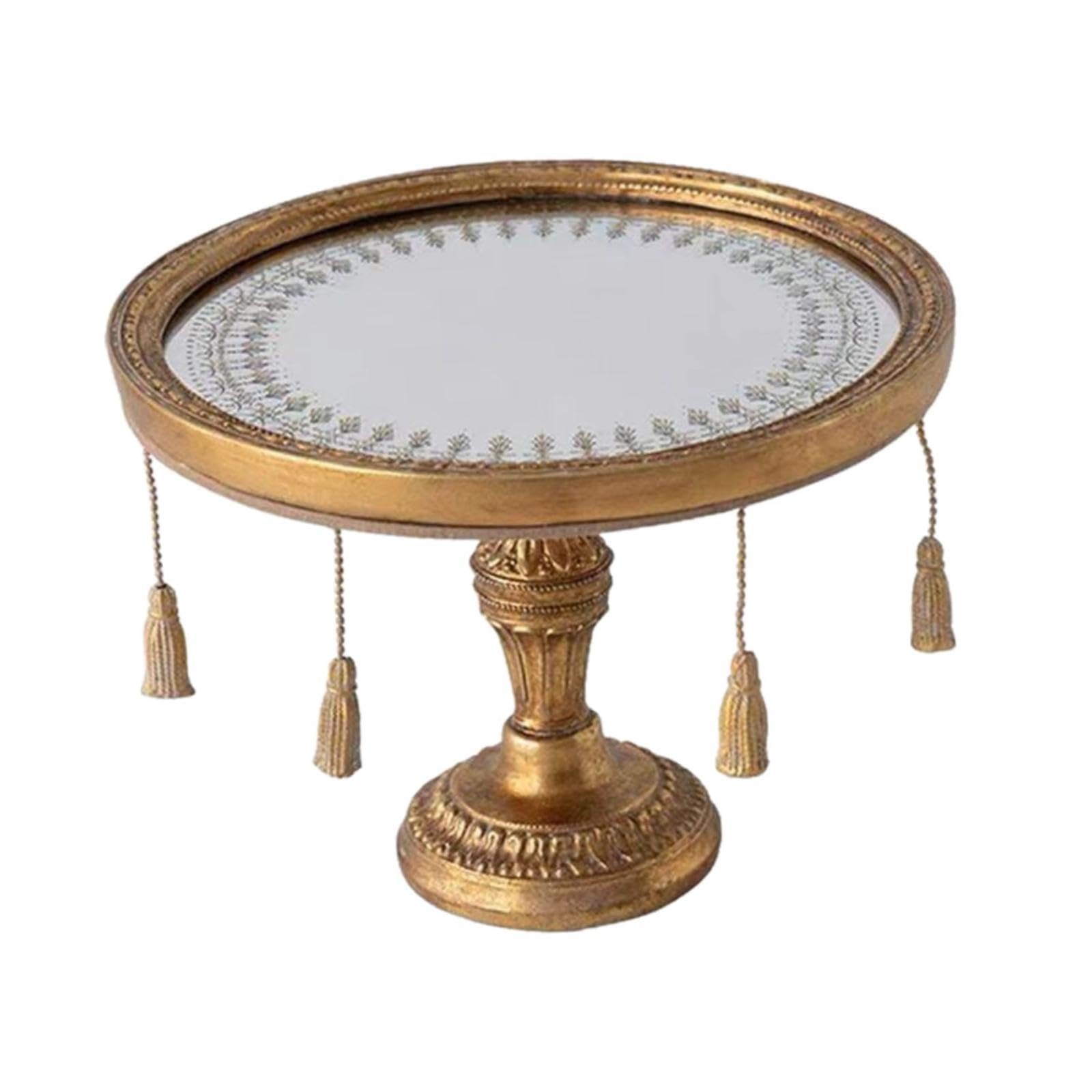 Milageto Bandeja Decorativa Espejo Bandeja Bandeja Perfume Organizador Maquillaje Joyero Resina Antimanchas con Fondo Grueso Adecuada para Tocador Mesa de