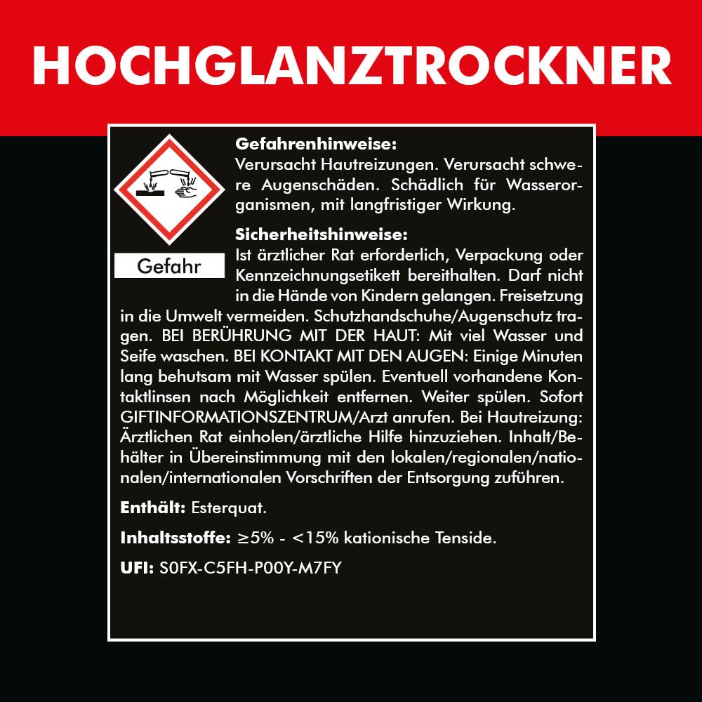 Brestol hochglanztrockner 10 Litri concentrato (1400.10) – -glanztrockner per autolavaggi – Schneller Acqua aufriss – Auto Biancheria Autoreinigung – Original