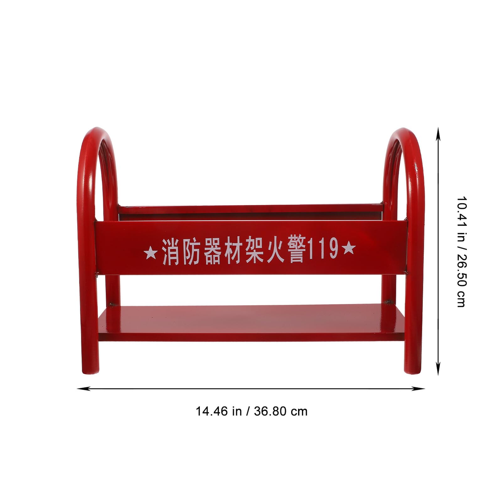 Ipetboom Soporte Metálico Resistente para Extintores de 2-4 Kg Estante Robusto de Metal Rojo para Fijación Segura Base Reforzada para Almacenamiento Oficinas y Hogares