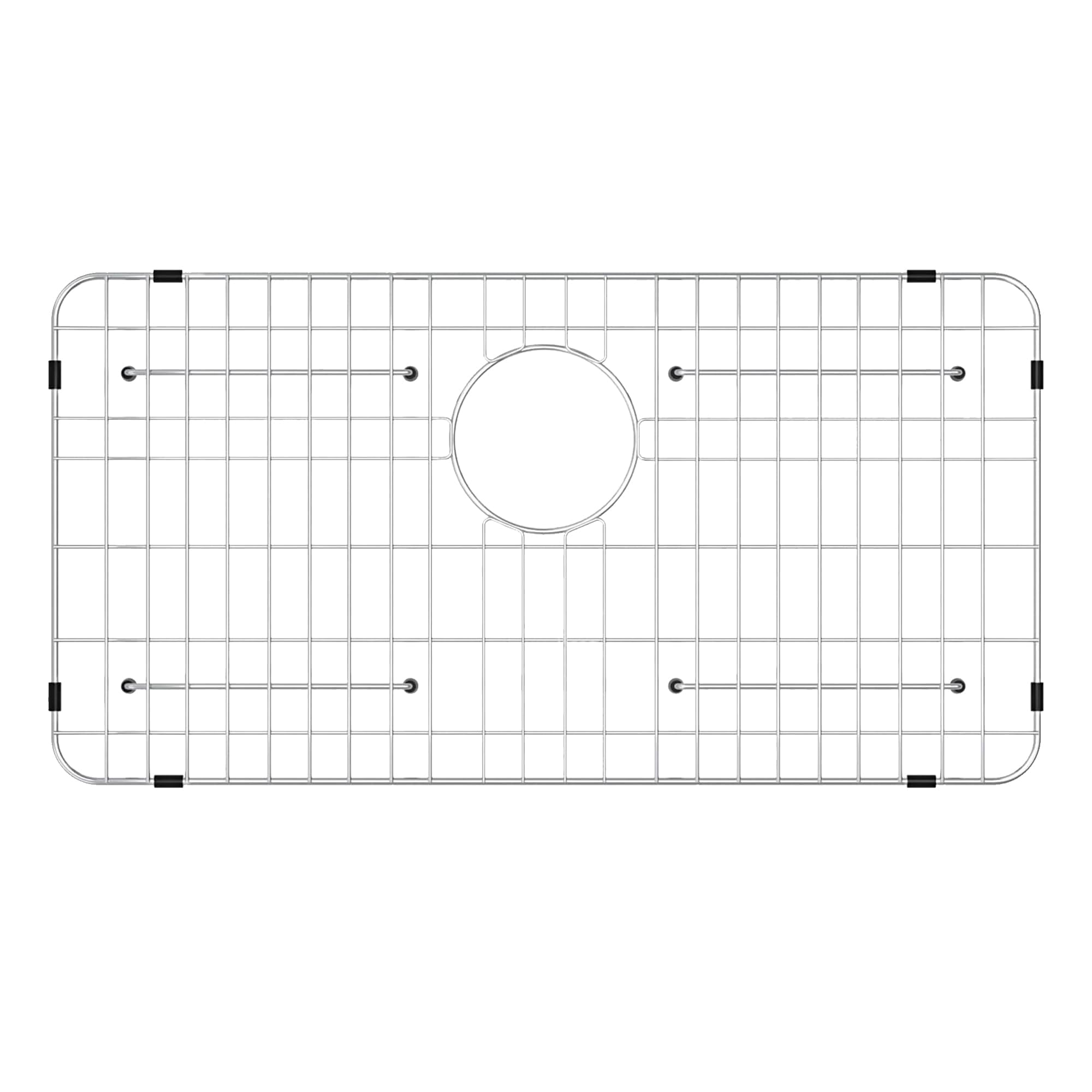 Stainless Steel Sink Grid and Protectors for Bottom of Kitchen Sink?26" x 14" Inches with Rear Drain
