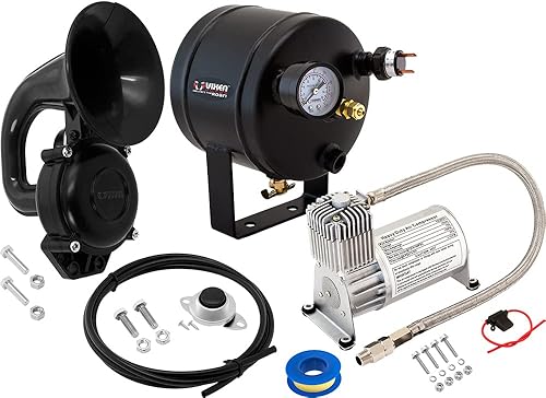 Miniatura 1 de Vixen Horns Kit de bocina de tren para motocicleta bicicleta camión automóvil Sistema completo a bordo compresor de aire de 150 psi tanque de 05