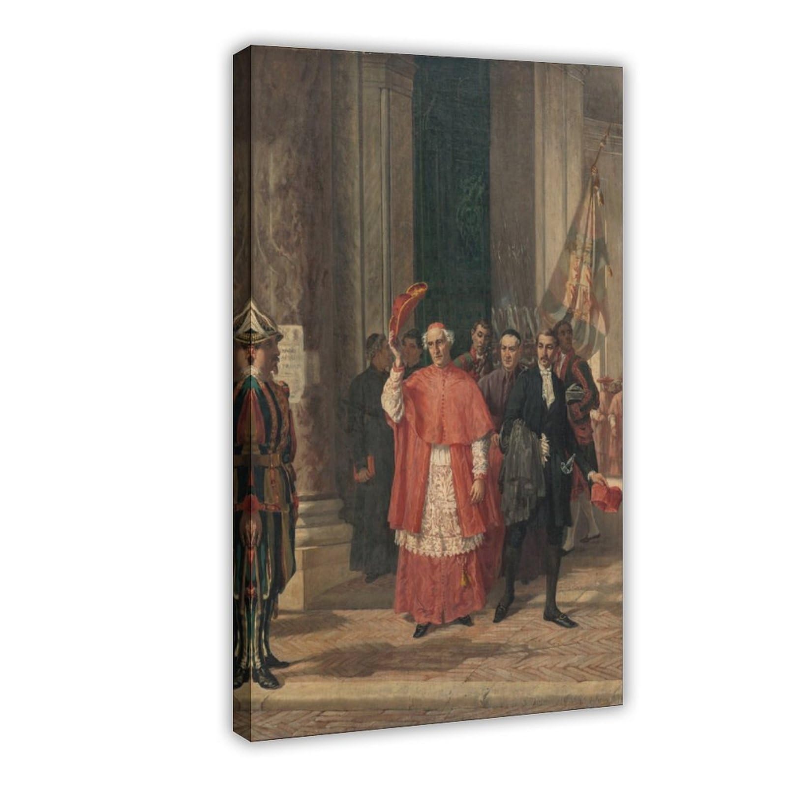 YRVSHC Catéchisme Dans Une Église Canvas Poster for Office Decor Gift