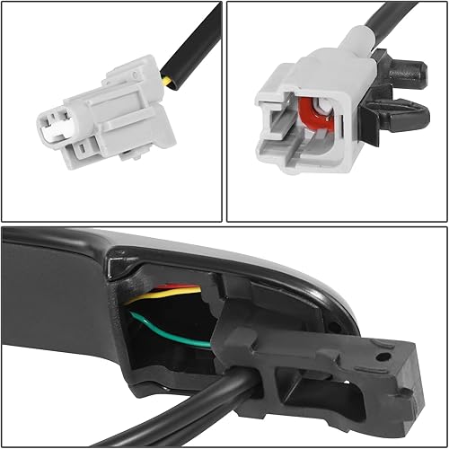 Miniatura 5 de DNA MOTORING Manija de puerta exterior delantera izquierda compatible con Nissan Cube 09-14 / 11-17 Juke / 12-20 March / 12-19 Versa, con Smart