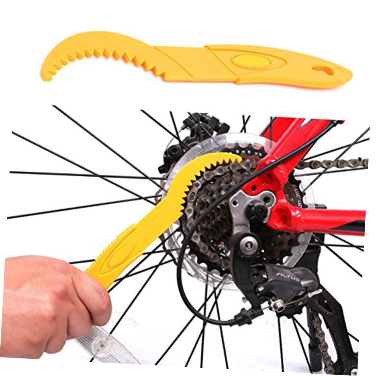 Gogogmee -in-1 Bike Cleaning Brush Set 6pcs Bike Cleaner Tool Kit for Bicycles Chain Cleaning Brush Gloves