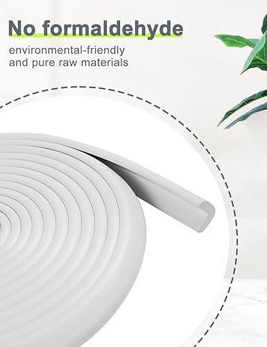 Miniatura 2 de Protector de esquina de espuma para bordes y esquinas, con parachoques de seguridad de espuma de 12.5 pies de longitud, protectores de esquina de