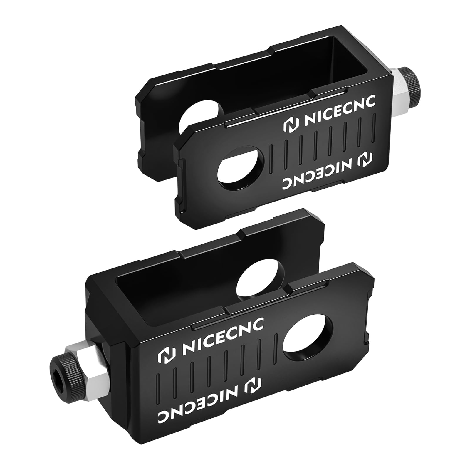 NICECNC Motorcycle Rear Chain Adjuster Axle Block Aluminum Compatible with Yamaha YZ80 1993-2001 YZ85 2002-2018,CNC-machined,See Fitment