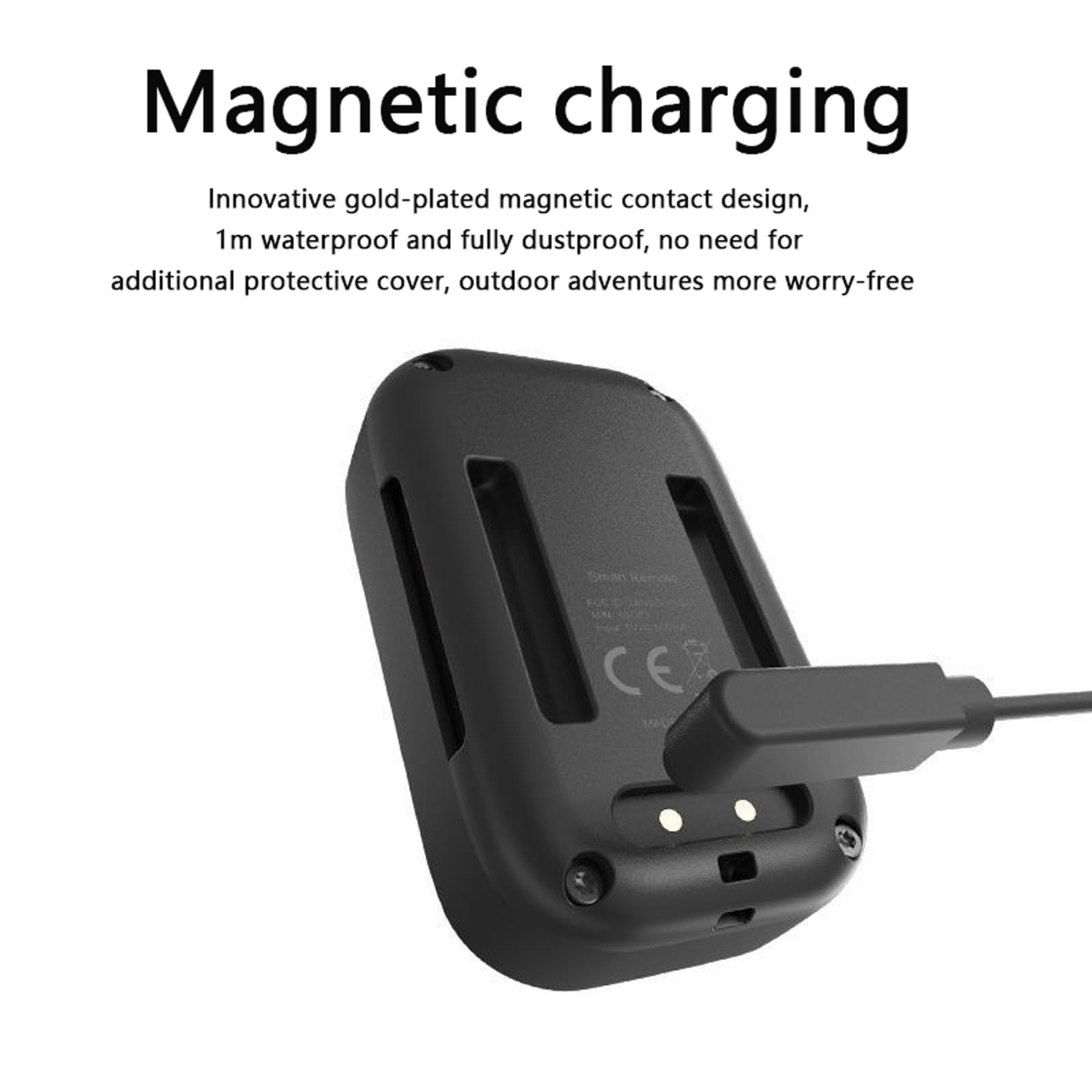 Tiandirenhe Télécommande Intelligente sans Fil pour GoPro Hero 13 12 11 11Mini 10 9 8/Max, LED Multicolore, écran Batterie intégrée, portée de 80 m avec dragonne pour câble de Charge USB
