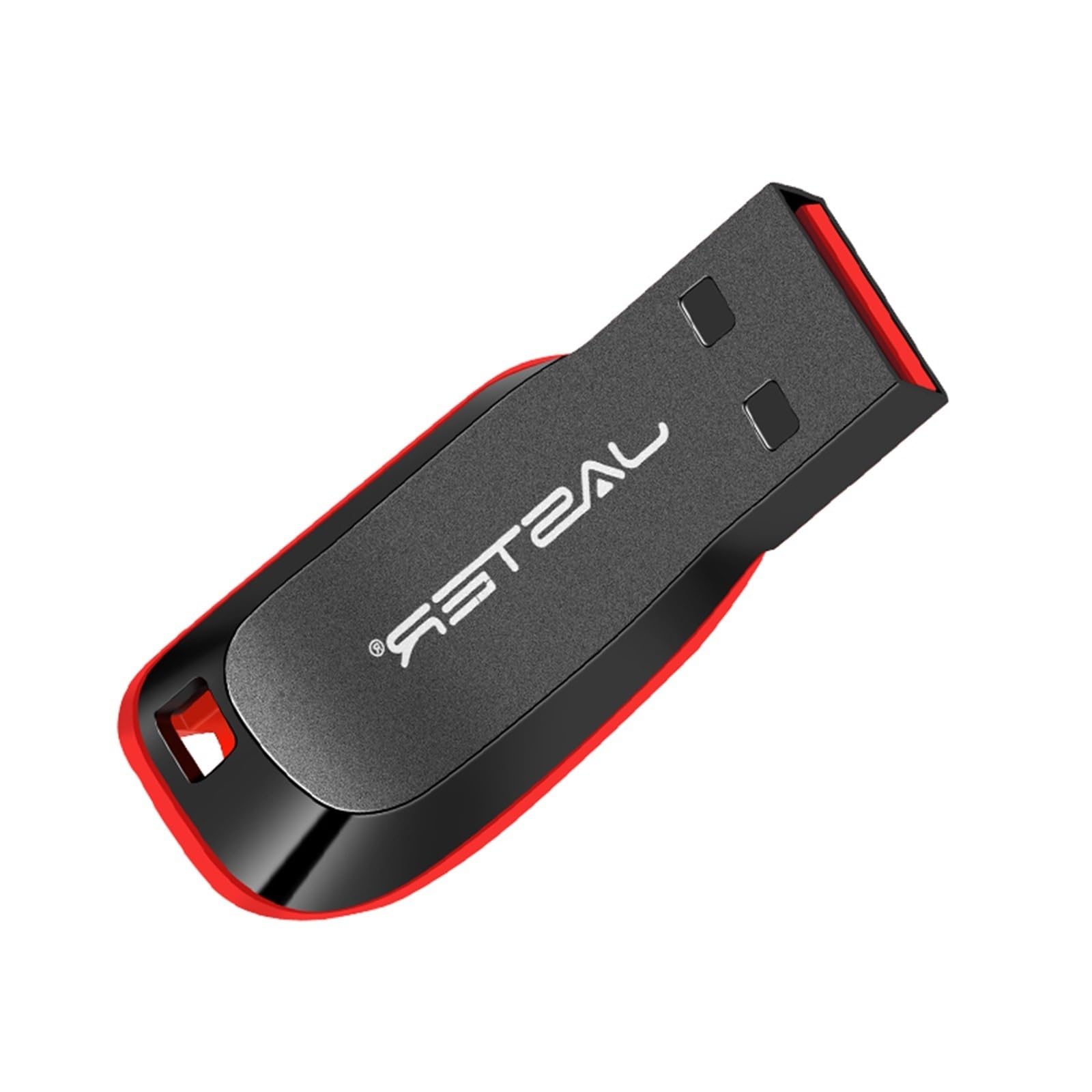 Chiavetta USB in plastica da 128 GB, portachiavi di memoria, 64 GB, 32 GB, nero, regalo aziendale, 16 GB, 8 GB, 4 GB (128 GB)