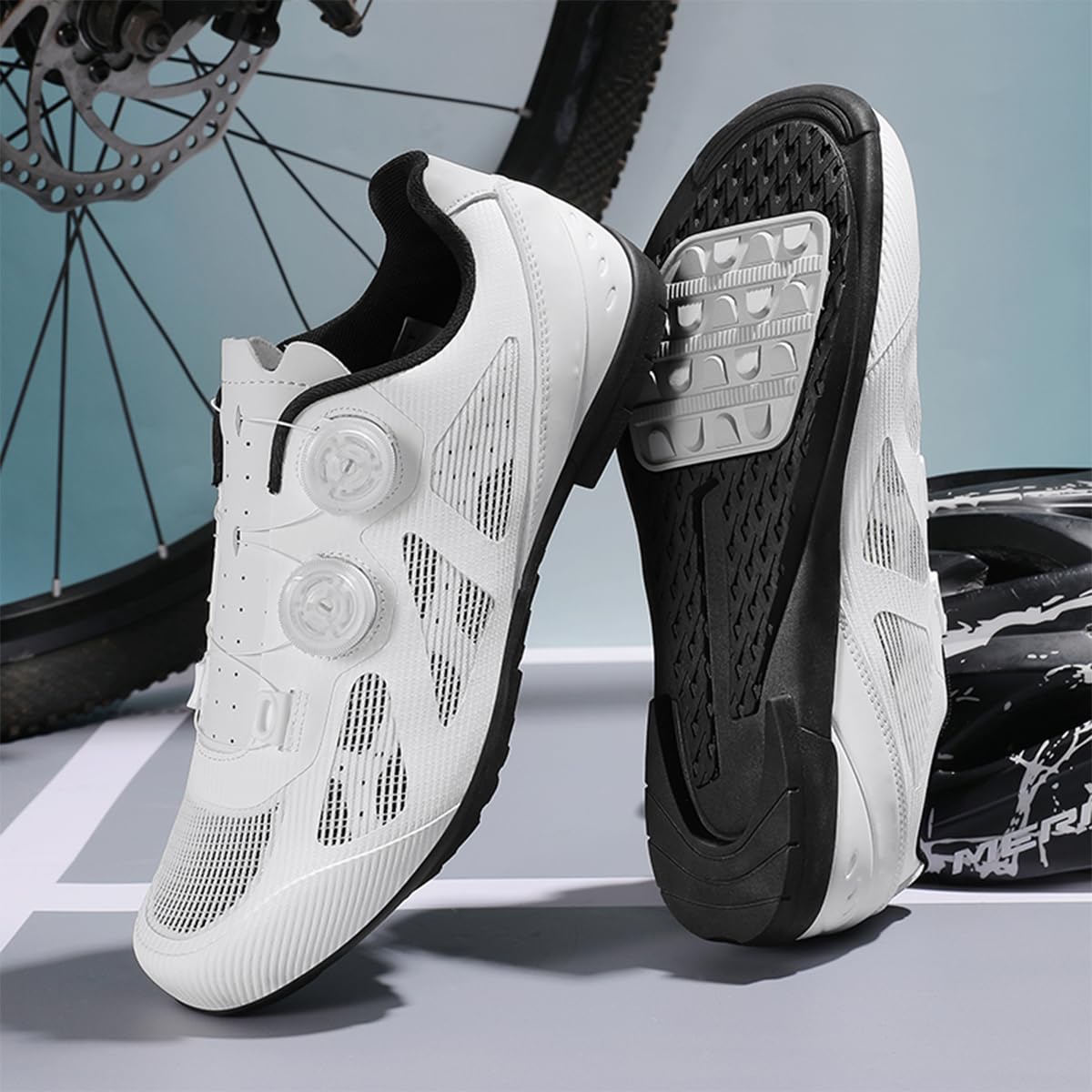 Scarpe da Ciclismo Uomo Strada, Professionale Bici Spinning