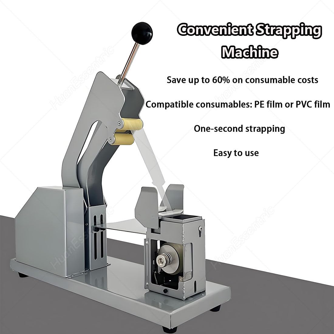 Gemüseverpackungsmaschine, halbautomatischer Bundler für frisches Gemüse und Obst, ergonomischer Griff, Doppelriemen-Fähigkeit, ideal für Schnittlauch und Koriander