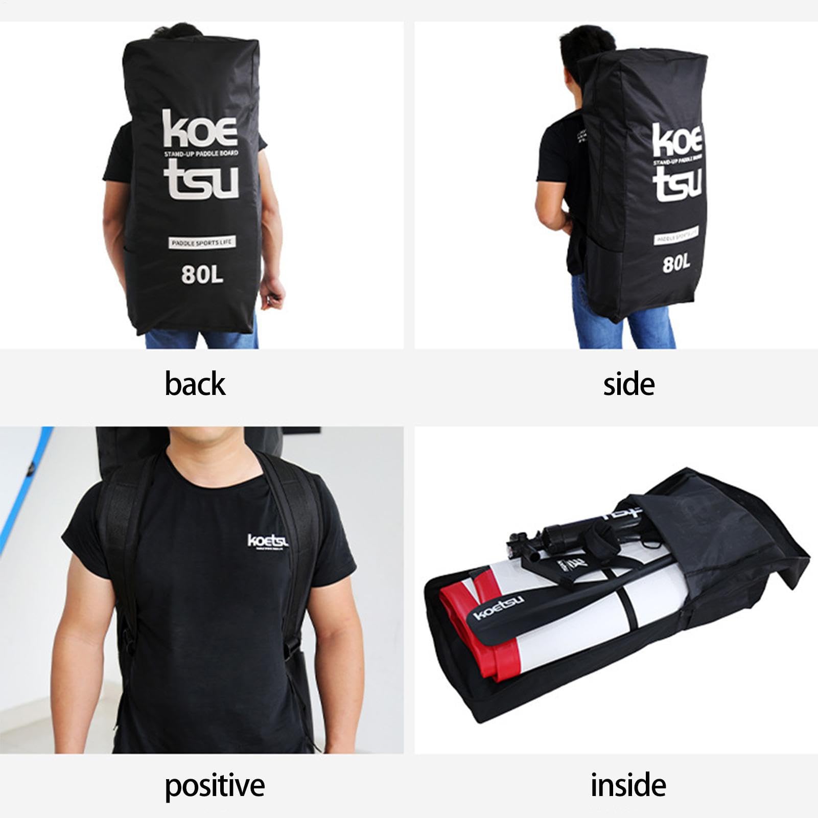 Borsa da Viaggio Paddle Gonfiabile | Backpack di Trasporto Impermeabile per Tavole da Paddle, Borsa leggera, Confezione di Immagazzinaggio Pieghevole Custodia di Trasporto Pesante per Paddle