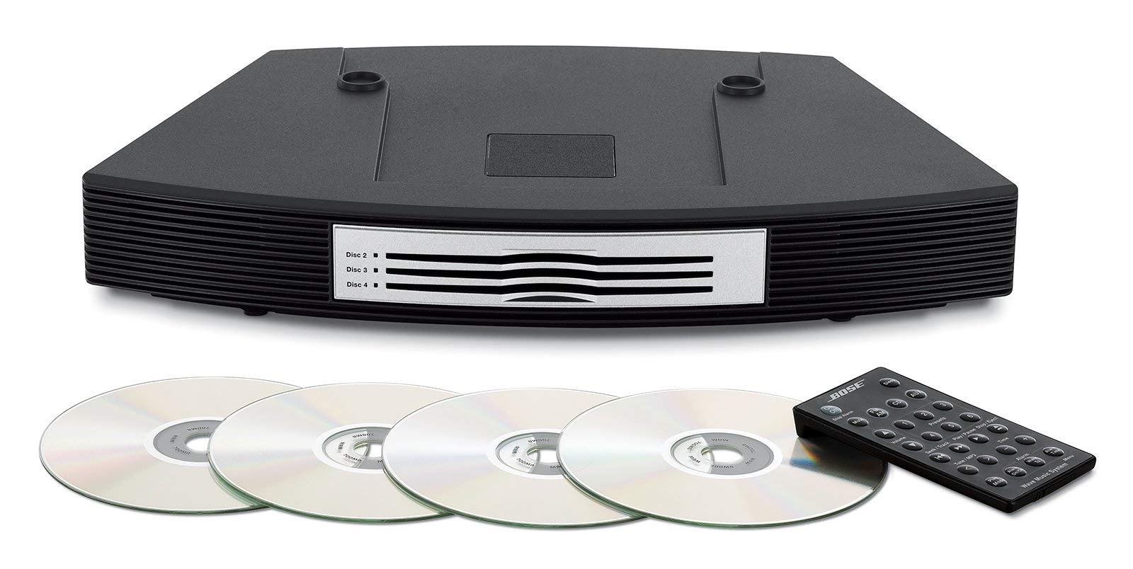 Bose Wave Music System with Multi-CD Changer - Titanium Silver, Compatible with Alexa Amazon Echo (Renewed)