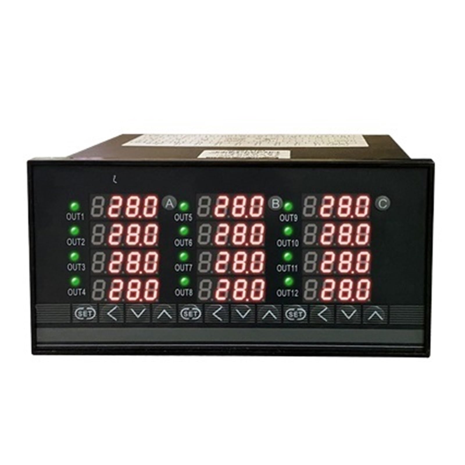 LDHJBNAC Temperature Controller 2 Channels, 4 Channels, 8 Channels, 12 Channels Thermostat Multifunction PID On-Off Multi Channels Temperature Controller(10:1)