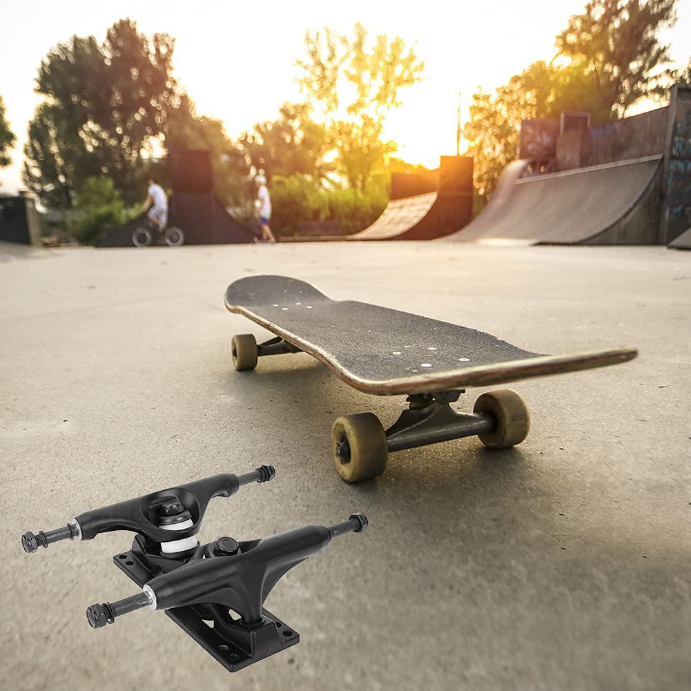 Skateboard Bridge Truck, Support à vis en Alliage d'aluminium 4-8 Pouces Support 2 pièces Support de Planche à roulettes pour Adulte Skateboard pour extérieur