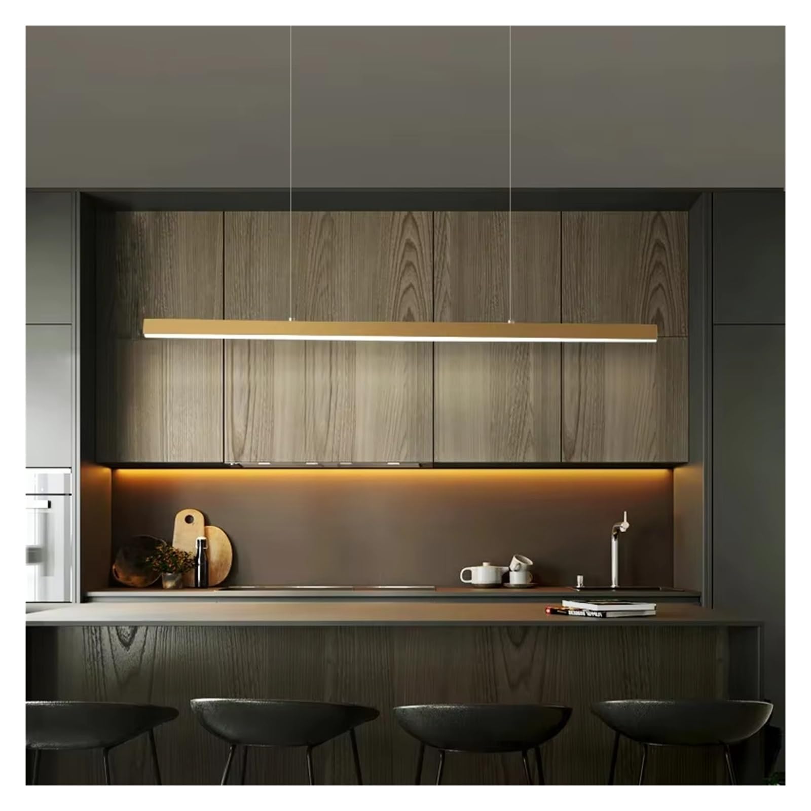 Olskfuh Size_name Copper Led Chandelier For Dining Room Kitchen Living Room Bedroom Modern Luxury Simple Decorate Gold Lamp Pendant Light,-70Cm