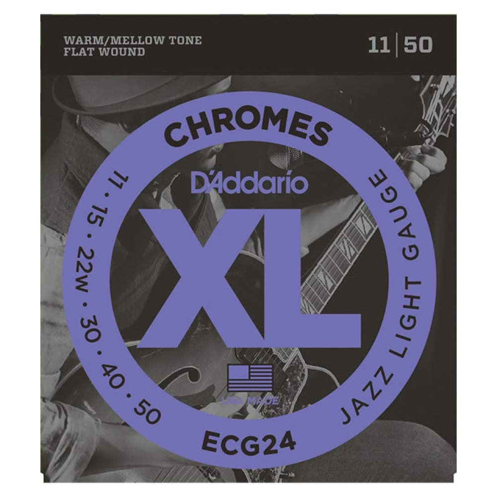 D'Addario ECG24 フラットワウンド エレキギター弦×3セット