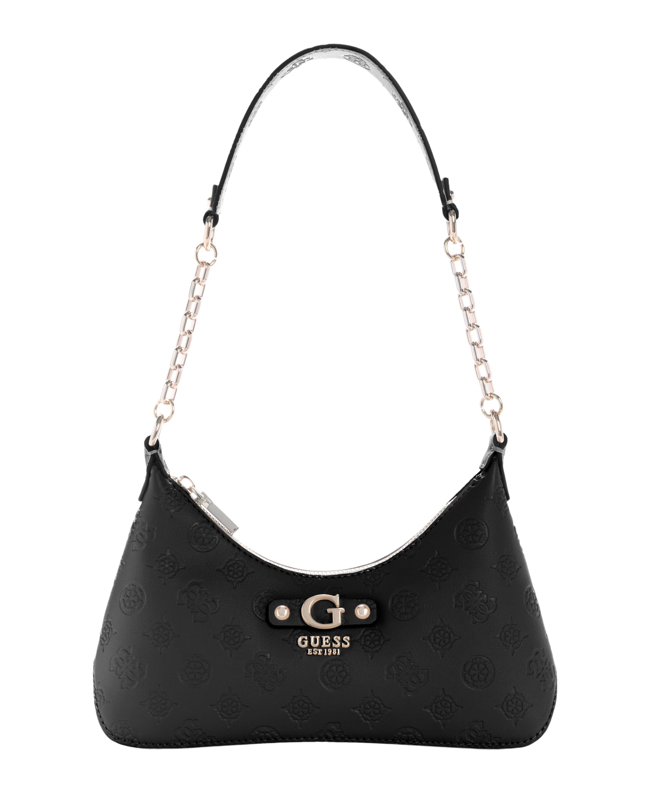GUESS bolso de hombro Dita Shoulder Bag Black Logo negro