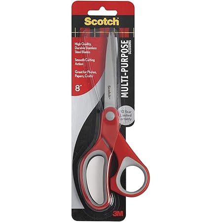 Scotch Multi-Purpose Stainless Steel Scissor, 8-Inches (1428)