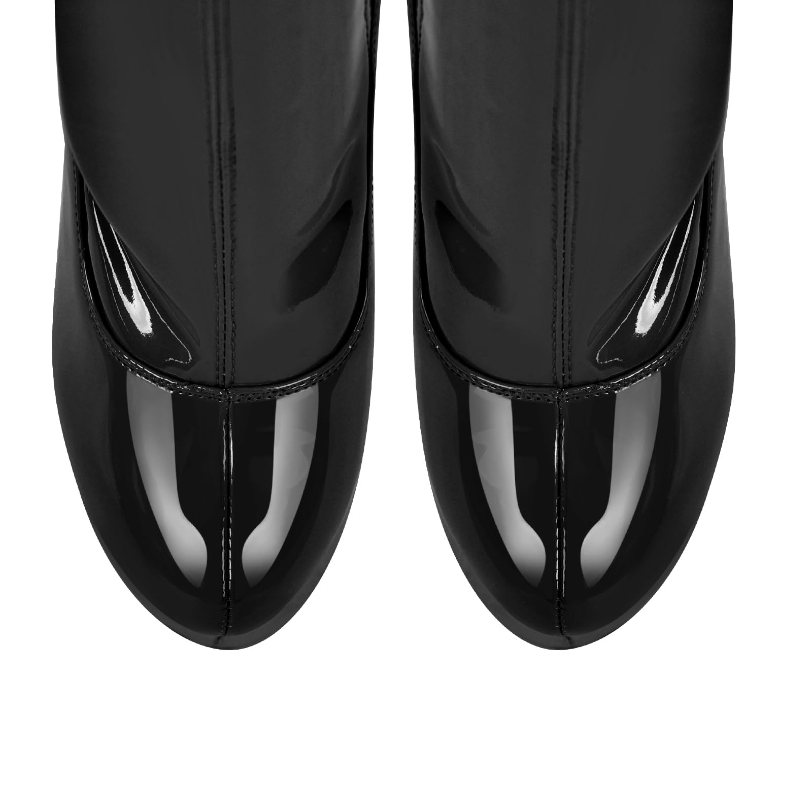 blingqueen Botas elásticas para mujer, con plataforma de aguja