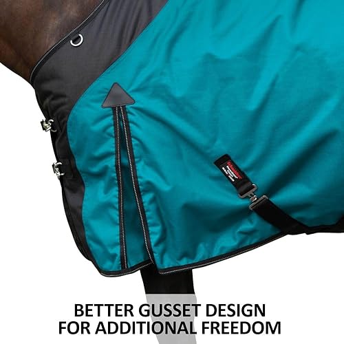 Miniatura 9 de Classic II Surcingle Horse Turnout Blanket  Contour Collar  Horse Blankets for Winter Waterproof  1200D Ripstop Durability  Winter Horse Blanket