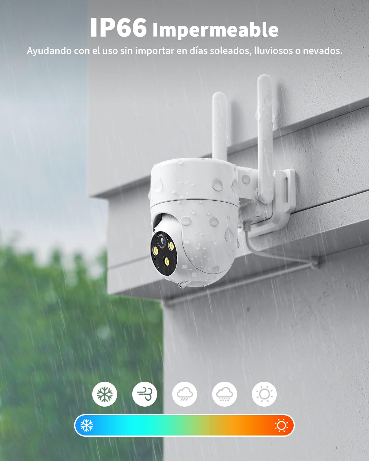 4G LTE Cámara Vigilancia Exterior con Tarjeta SIM, 360° PTZ Cámara Grabación 24/7 con Detección Humana AI e Visión Nocturna Colorida, Audio Bidireccional, Impermeable IP66