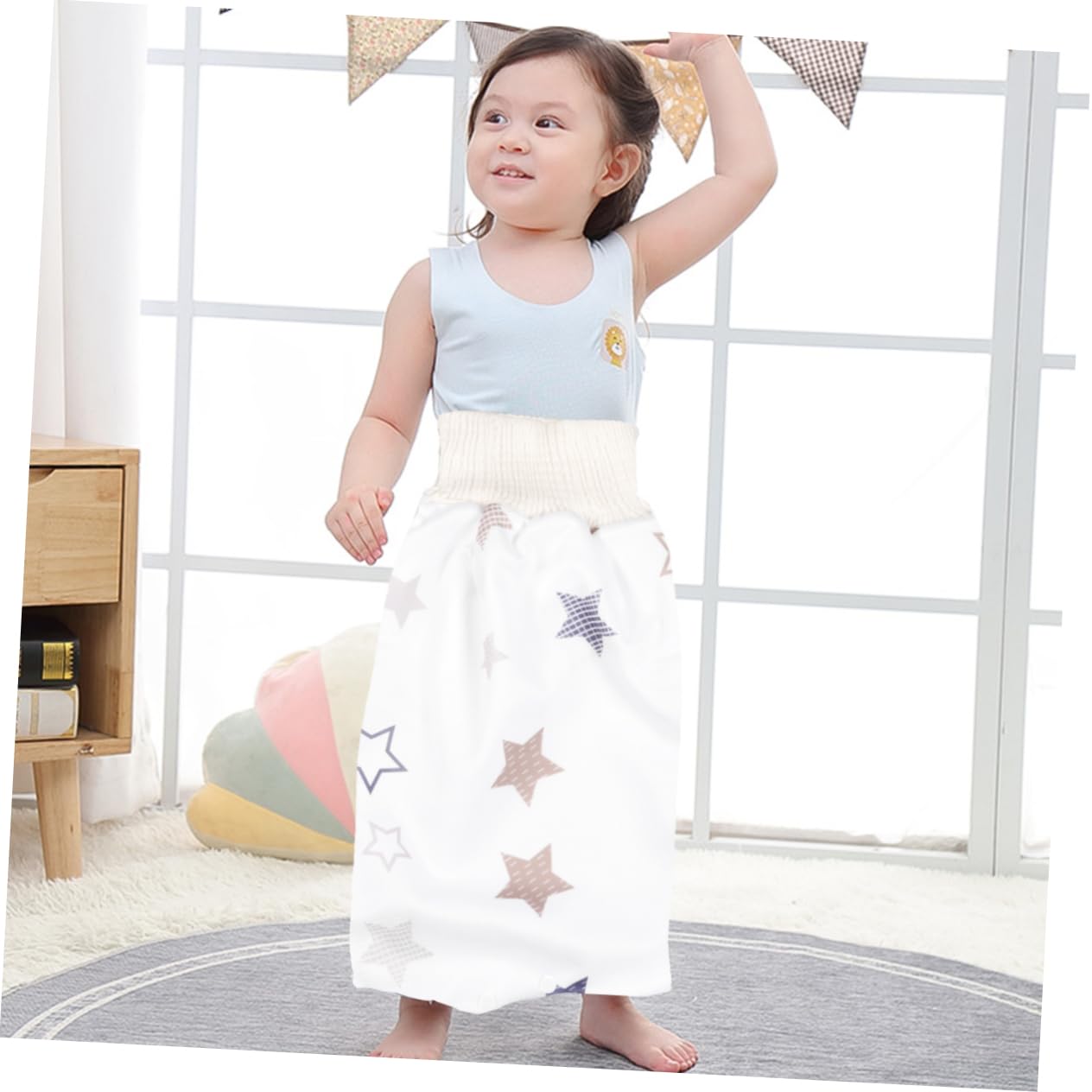 Yardwe 3 Pièces Culotte Apprentissage Coton Pur Respirante pour Garçon Fille Confortable et Élastique Facile à Laver Fuite pour Garçon et Fille Phase de Transition
