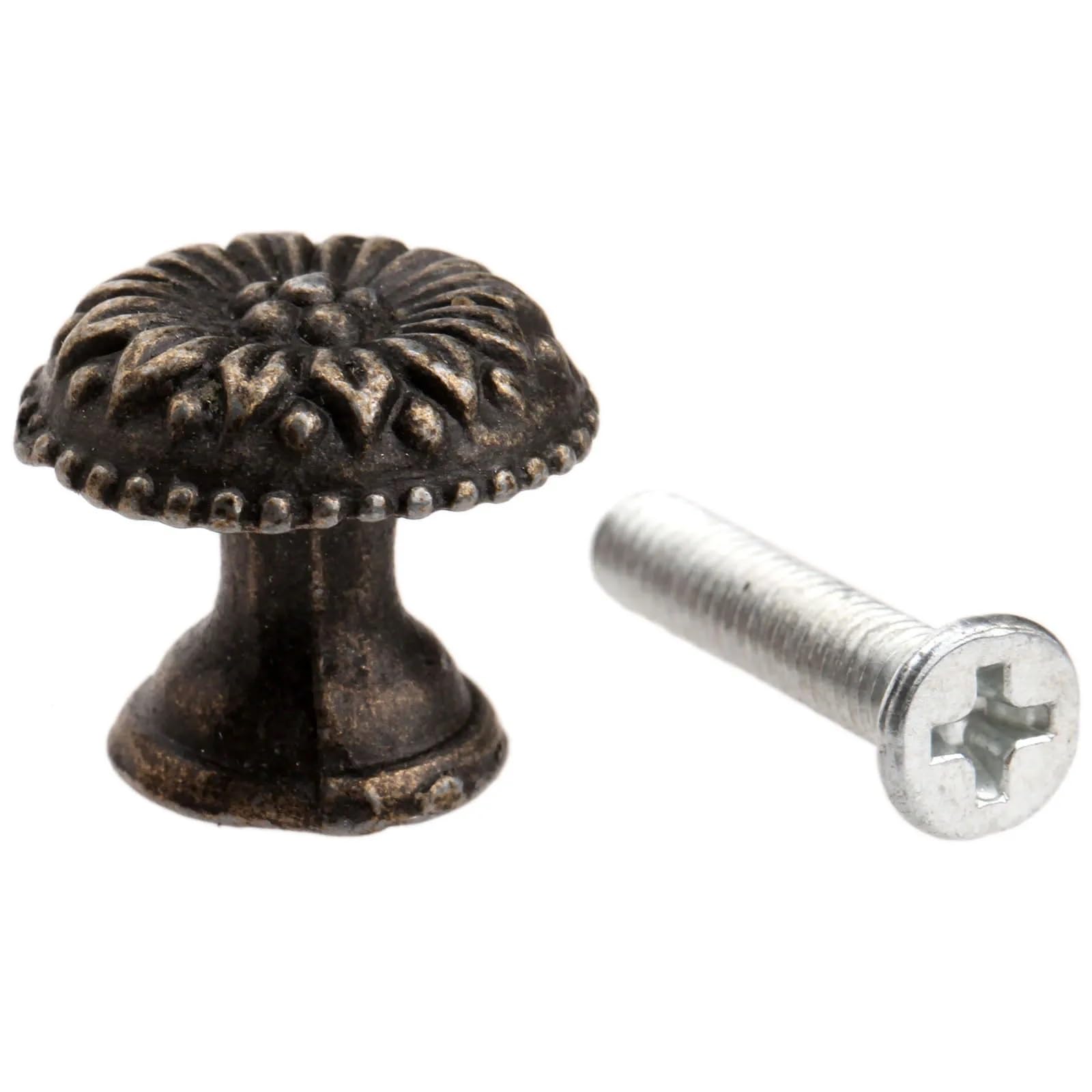Bouton pour boîte en bois et petit tiroir au style rétro chaleureux