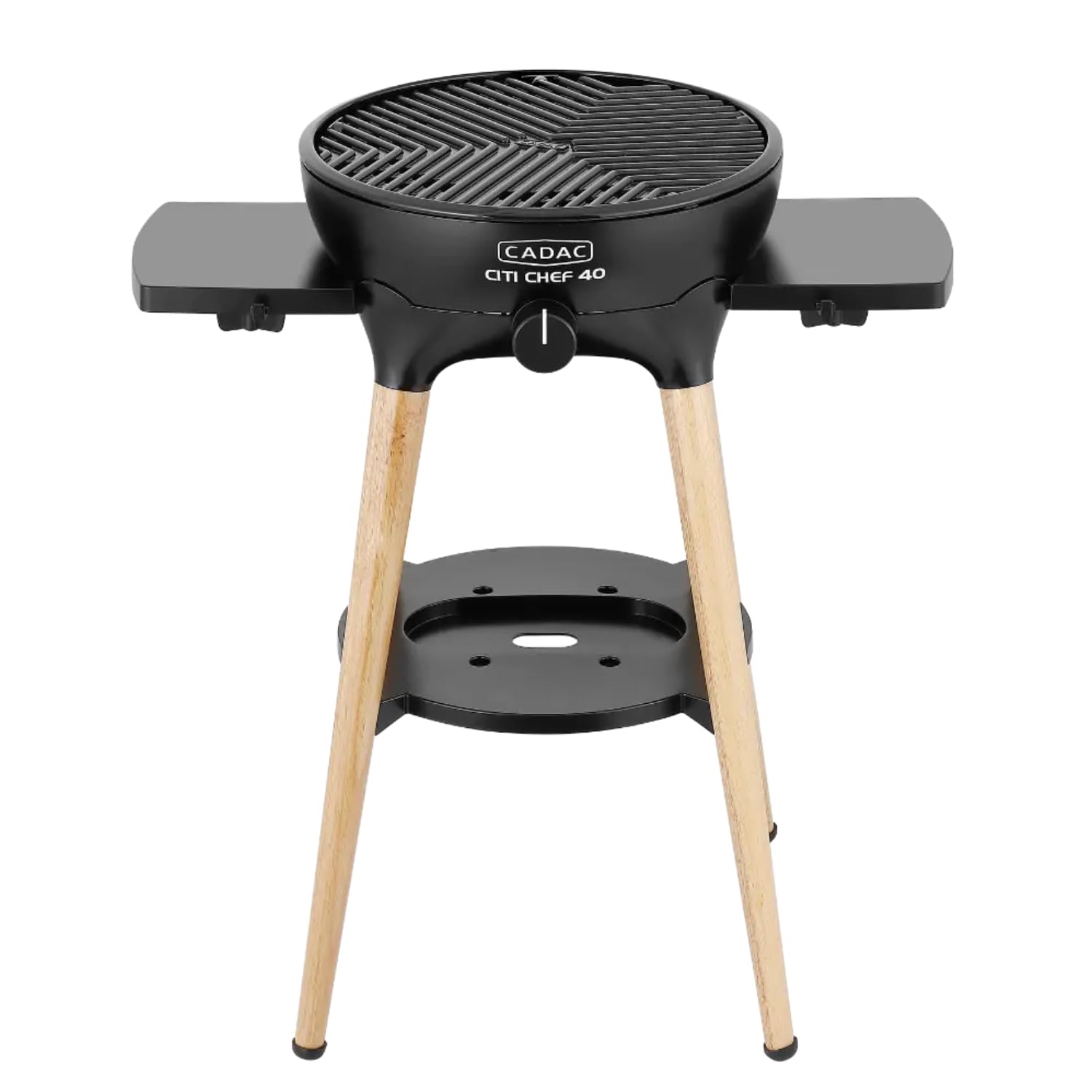 Home>it CADAC Barbecue à gaz Citi Chef avec grille en aluminium antiadhésive et thermomètre intégré dans le couvercle - Noir