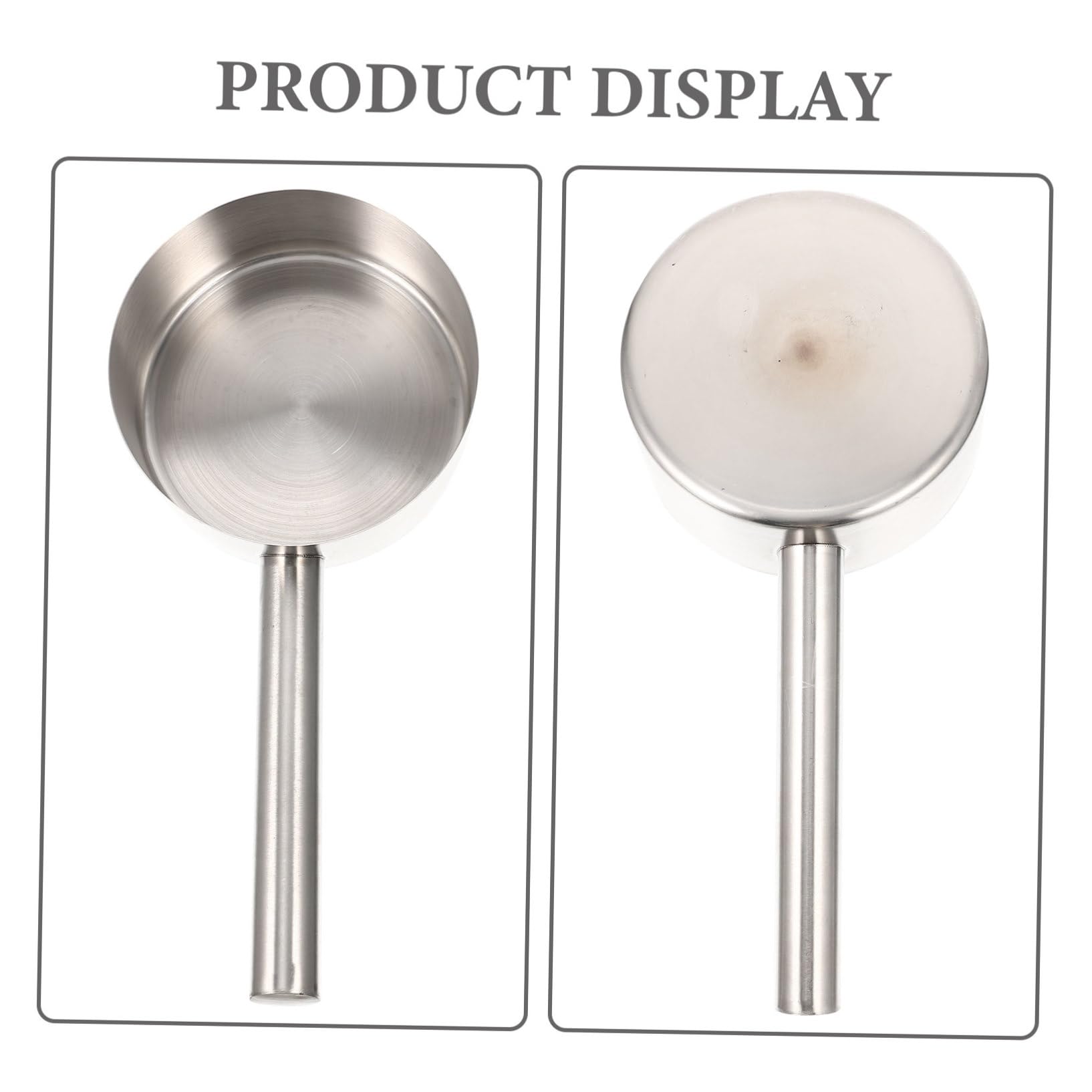 Cucharón Color Plata Diseño Ergonómico y Mango Cómodo de Acero Inoxidable de Agua para Uso Doméstico Restaurantes