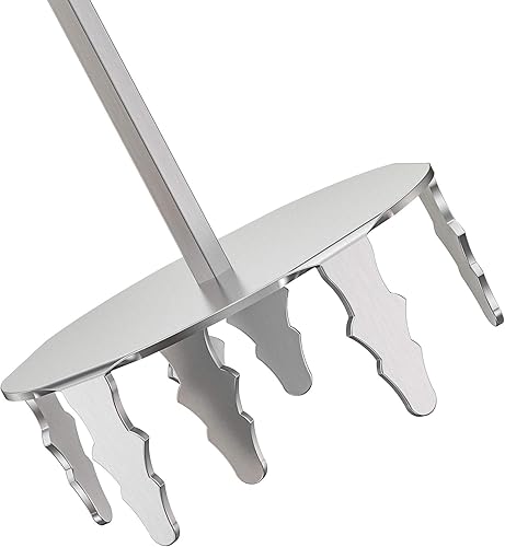 Miniatura 6 de Onlyfire - Extractor de cerdo de 4 pulgadas, triturador de carne de acero inoxidable ultraafilado mejorado utilizado con taladro manual estándar