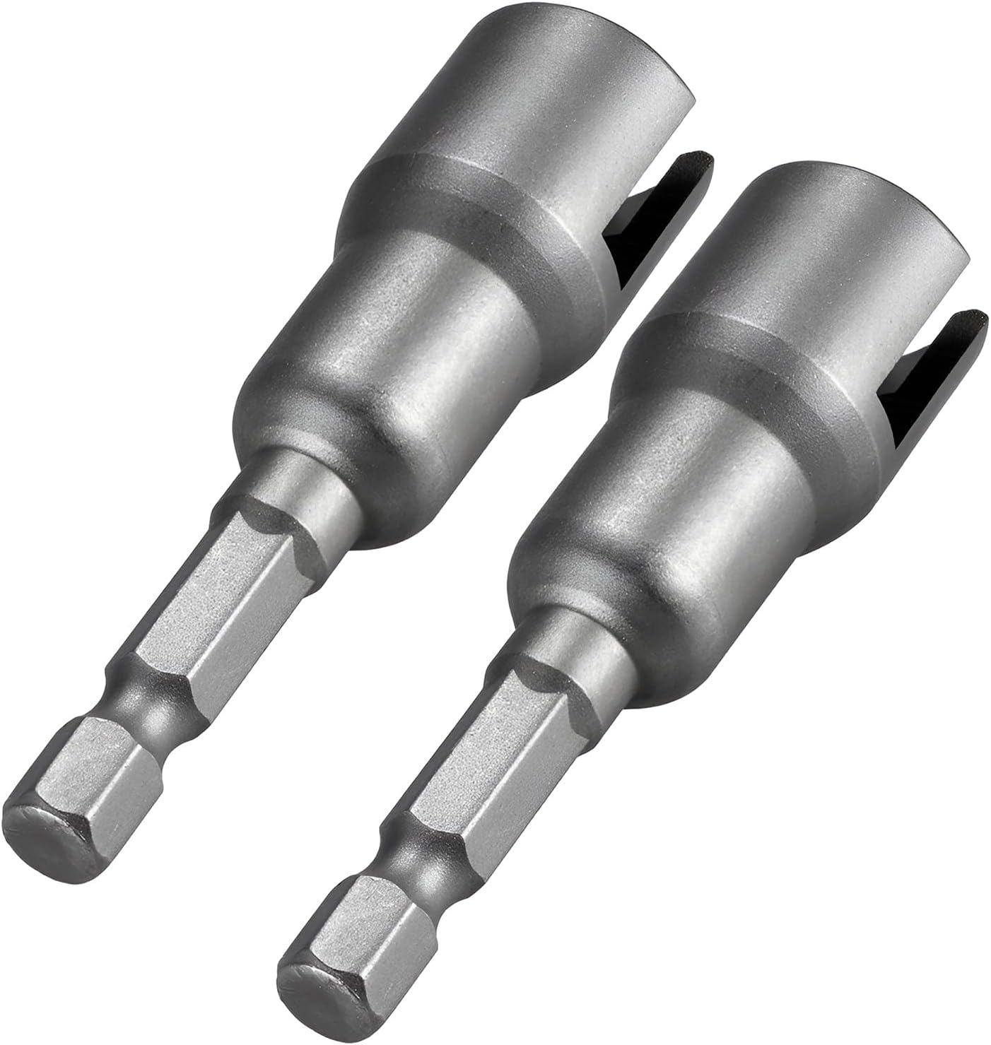TAORANJU 2 Pcs Power Wing Nut Driver, 1/4 Inch Hex Shank Drills Bits Slot Wing Nuts Drill Bit Socket Wrenches Tools for Panel Nuts Screws Eye C Hook Bolt