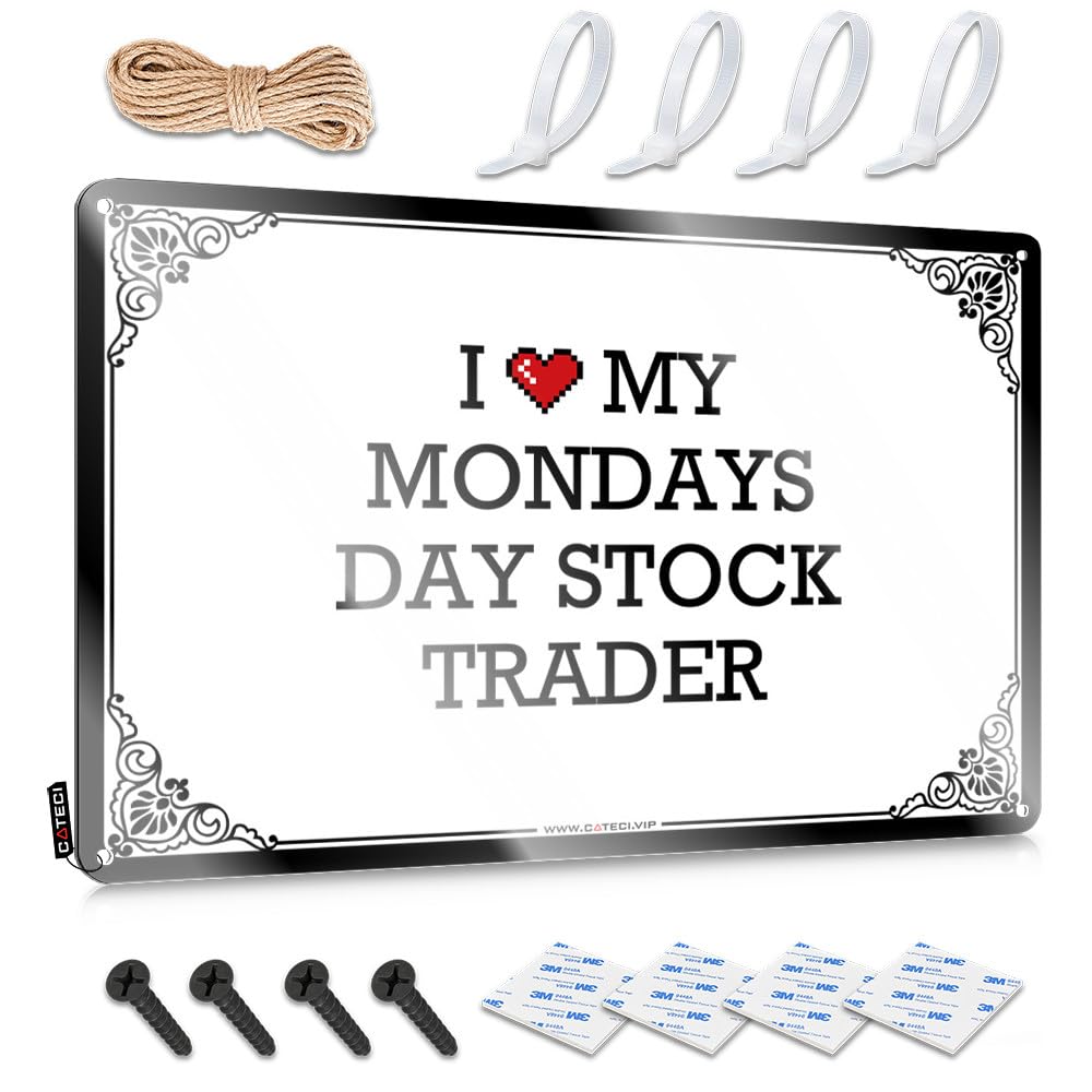 I Love My Mondays Day Stock Trader Love Decor Industrial - Decor Soft Area Vintage Wall Art(30X40CM)