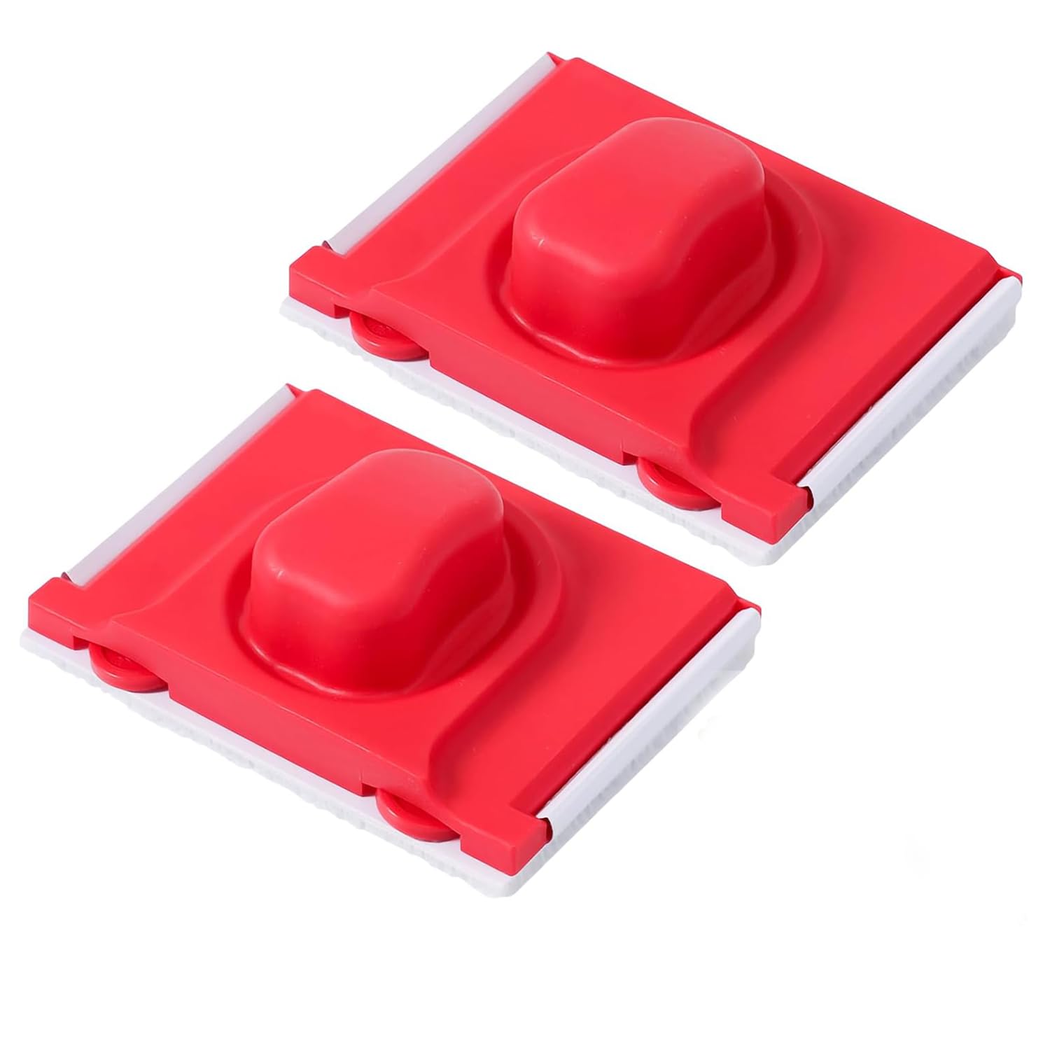 BOBOZHONG 2 Pcs Paint Edger Tool,5 Inch Red Cutting in Tool for Painting, Edge Painting Tool with Nylon Bristles, Multifunctional Paint Trimmer for Walls, Ceilings, Corners(12x9x4.5cm)