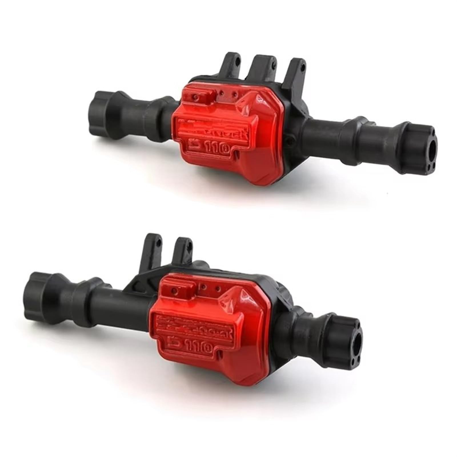 RC Vorder Hinter Achse Für Traxxas TRX-4 Metall-Vorder- Und Hinterachsgehäuse, Achsgehäuse, 1/10 RC Crawler Auto, Upgrade-Teile, Zubehör(Black)