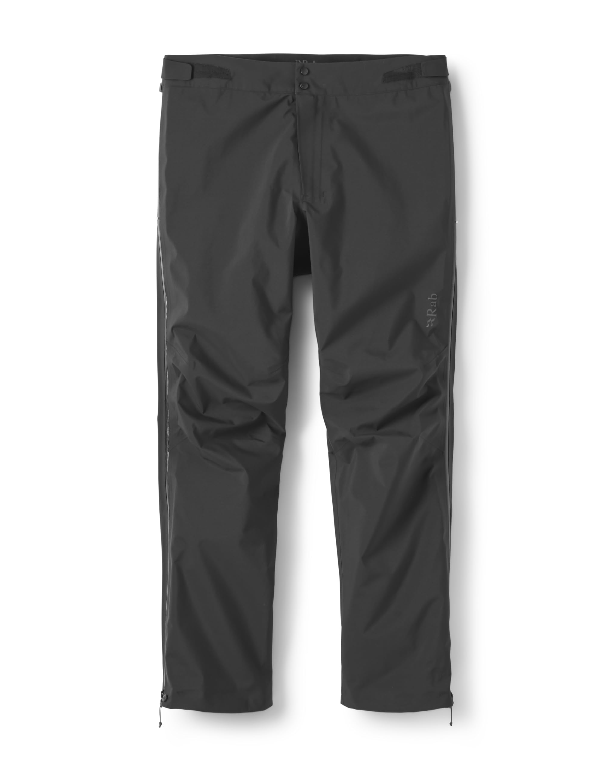 Rab Kangri GTX Pants - Waterproof Breathable Gore-Tex Shell for Hiking & Mountaineering - Black - Large/30 Inseam:Protective Rain Pants