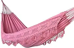 Rede Descanso Reforçada Rede Dormir Casal king Premium Gigante Varanda Artesanal