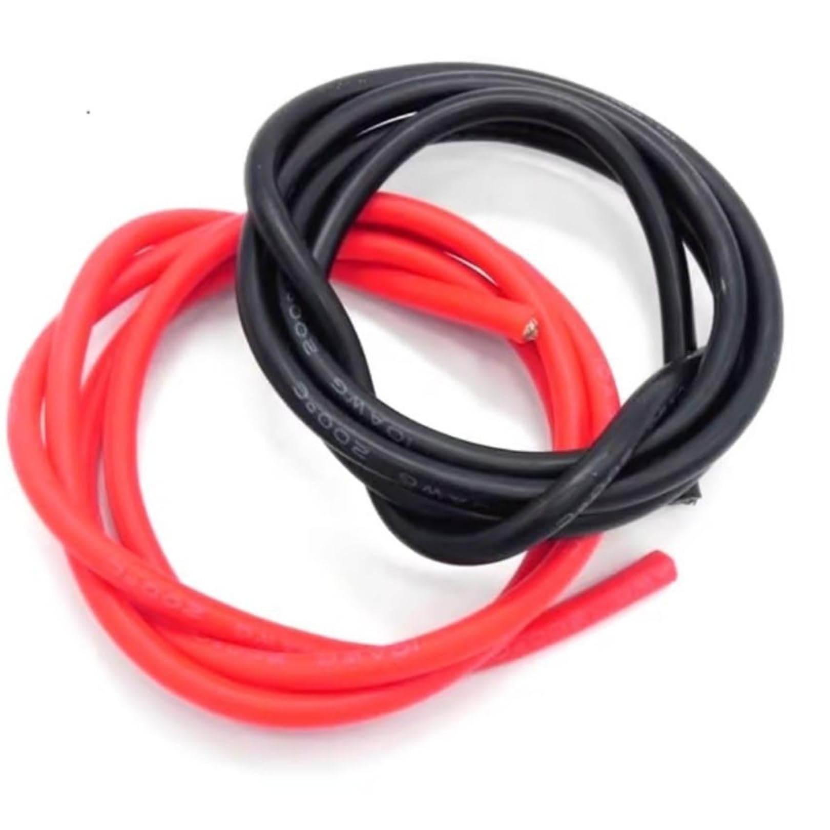 OLEIO 4 AWG,4 Gauge High Flexible,Soft Silicone Wire Electrical Cable 6ft (Red + Black Each 3ft) 5000 Strands,0.08 m Tinned Copper, 150A, High Temp Resistant 200 Deg, for Battery,Invertors, UPS.-image-45